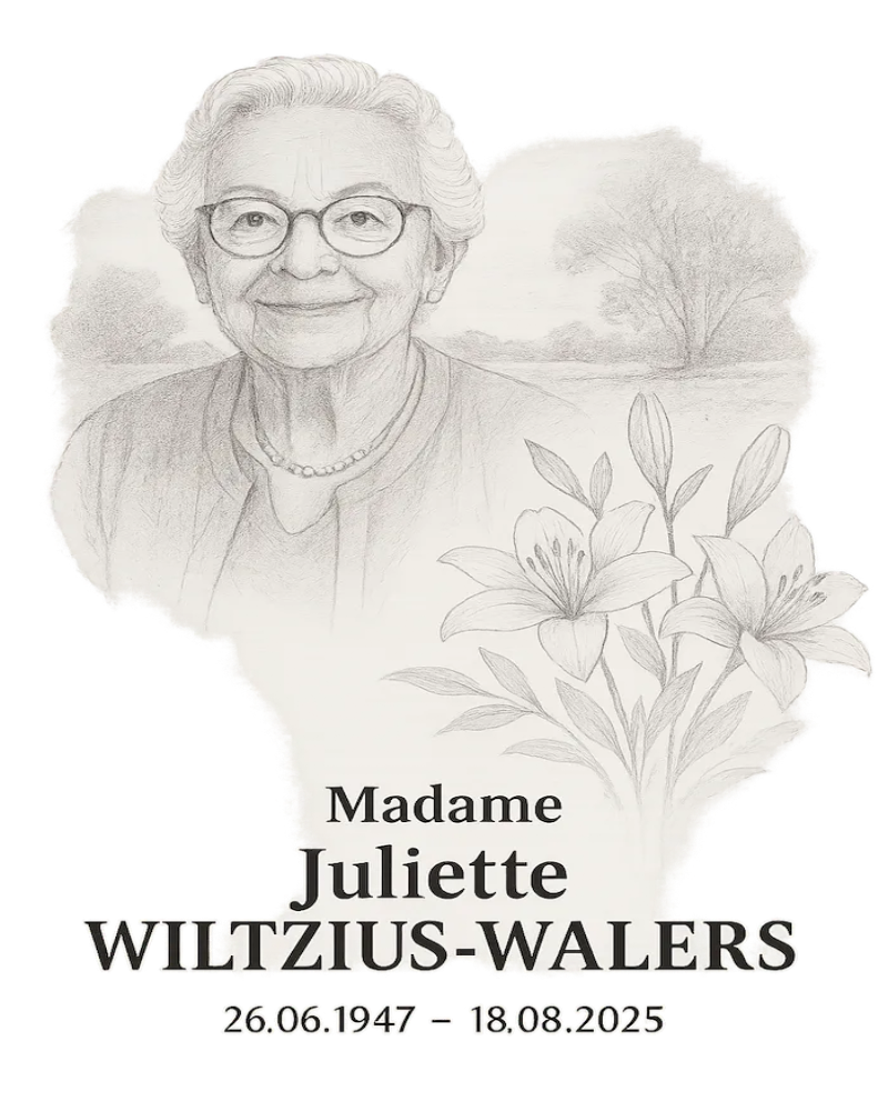 Traueranzeige für Juliette Wiltzius-Walers