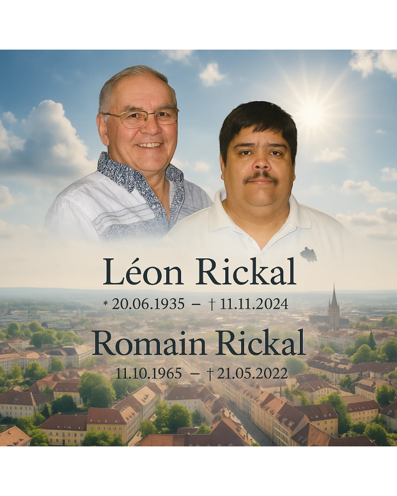 Traueranzeige für Léon & Romain Rickal