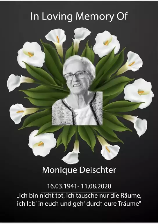 Traueranzeige für Monique Dausmann-Deischter