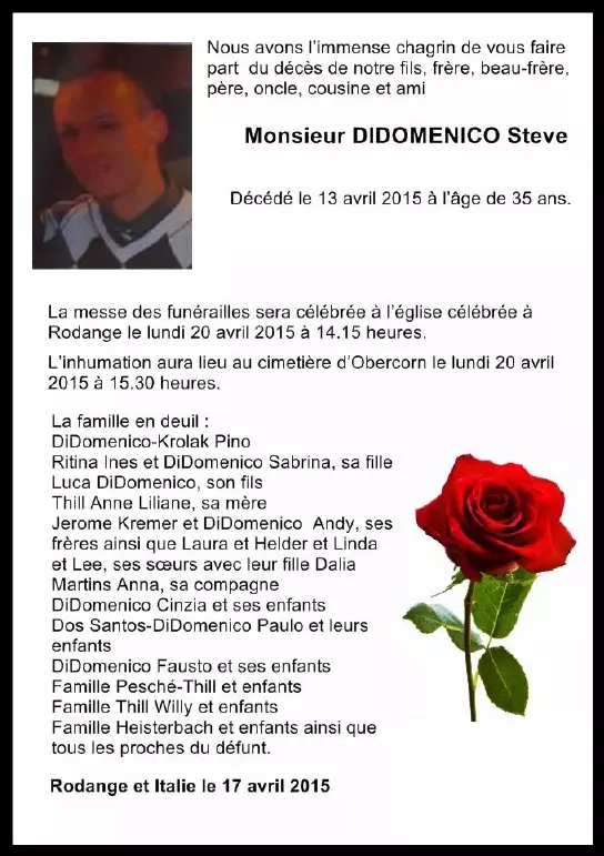 Traueranzeige für Steve DIDOMENICO