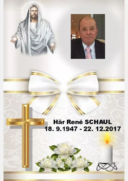 Traueranzeige für René SCHAUL