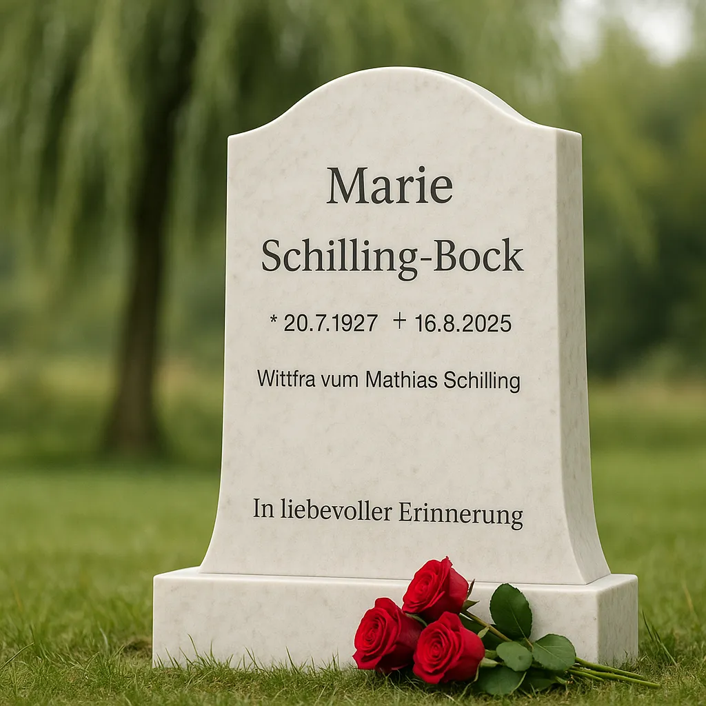 Traueranzeige für Marie Schilling-Bock