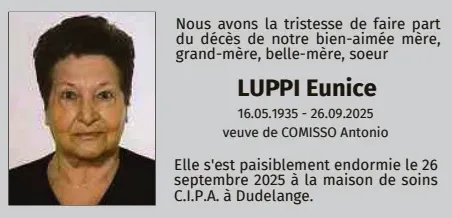 Traueranzeige für Eunice Luppi