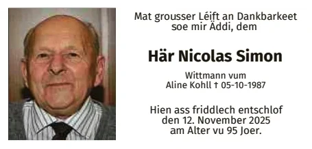 Traueranzeige für Nicolas Simon