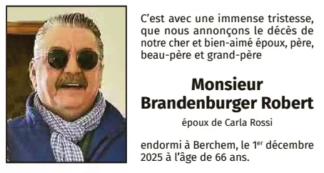 Traueranzeige für Robert Brandenburger