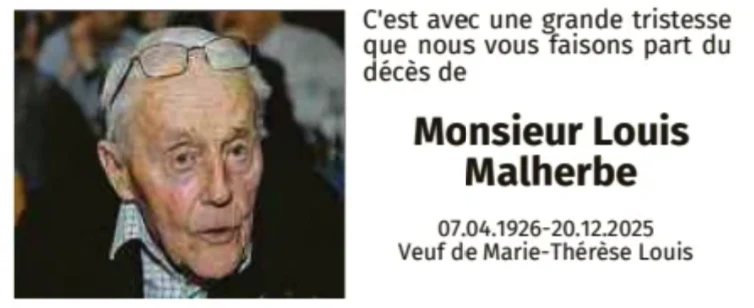 Traueranzeige für Louis Malherbe