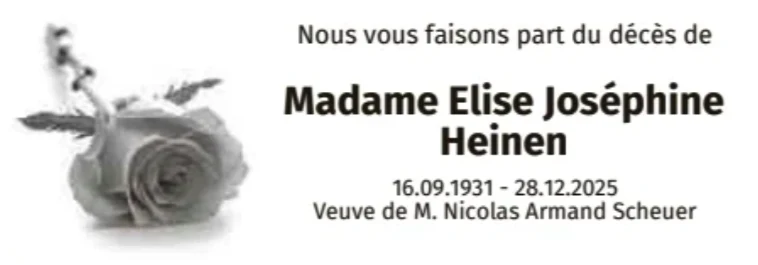 Traueranzeige für Elise Joséphine Heinen
