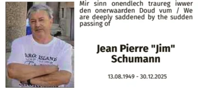 Traueranzeige für Jean Pierre Schumann