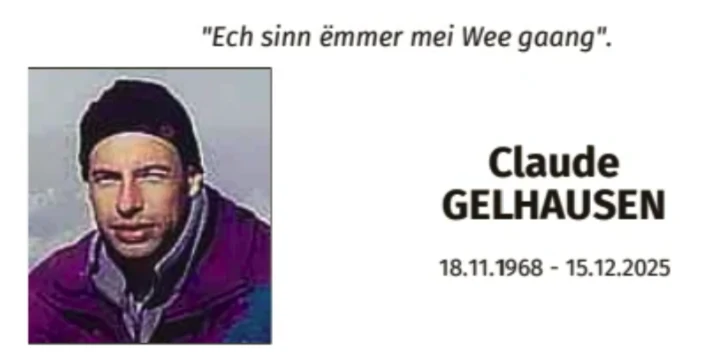 Traueranzeige für Claude Gelhausen