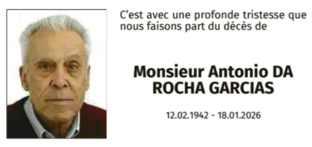 Traueranzeige für Antonio Da Rocha Garcias